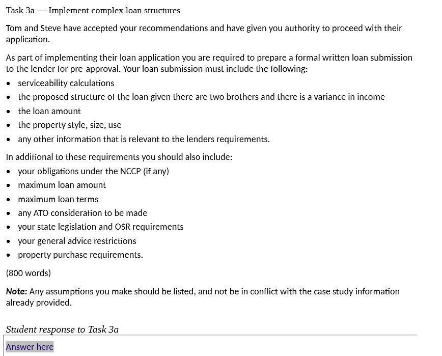 your recommendations and have given you authority to proceed with their application.