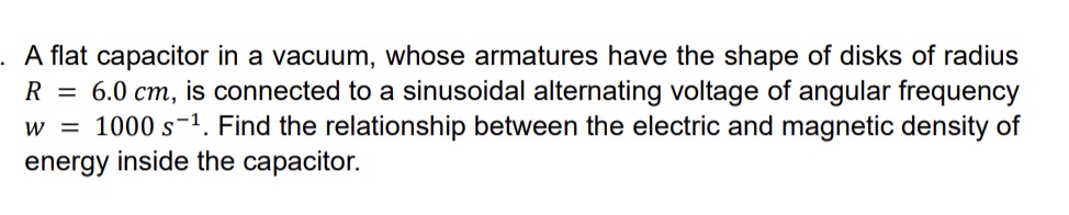 please do step by step A flat capacitor in a vacuum, whose