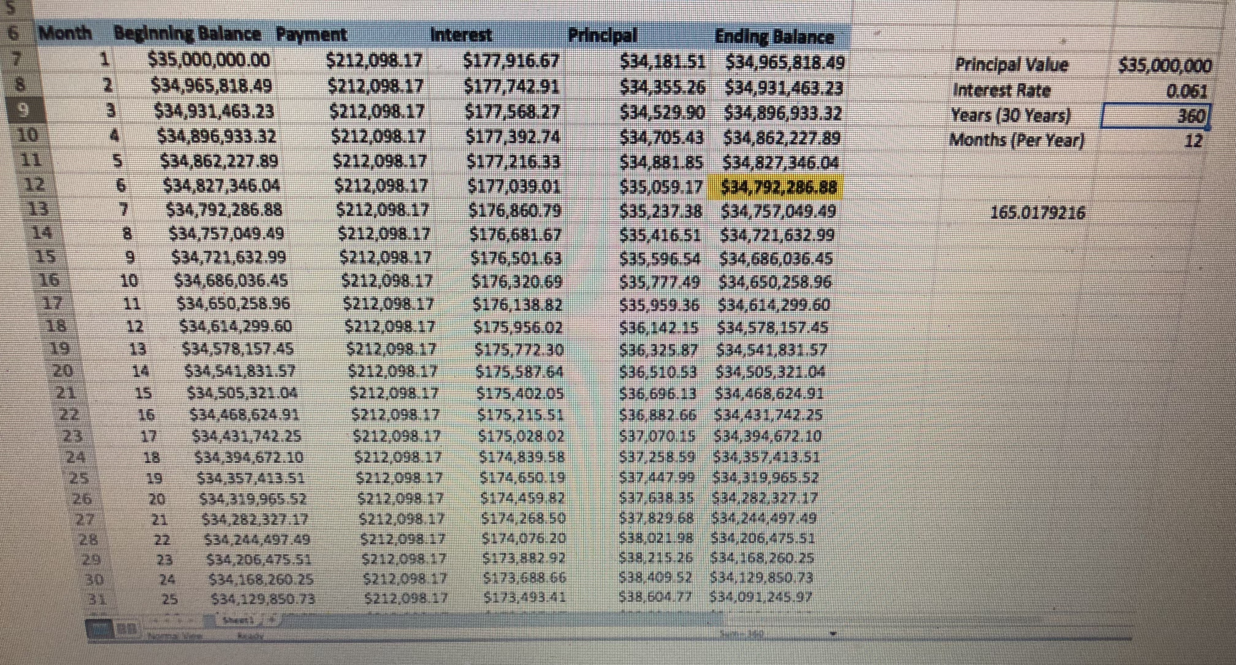 Principal Vahe .$35,O" 2 "274346