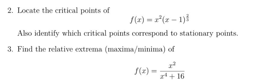 open intervals on which, an) = V3532+m+1 is (a) increasing, (b) decreasing,
