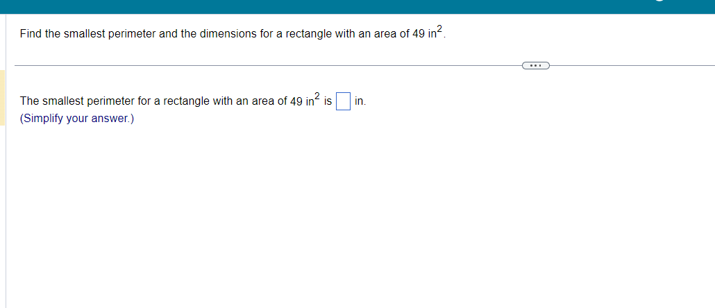 rectangle is constructed with its base on the x-axis and two of