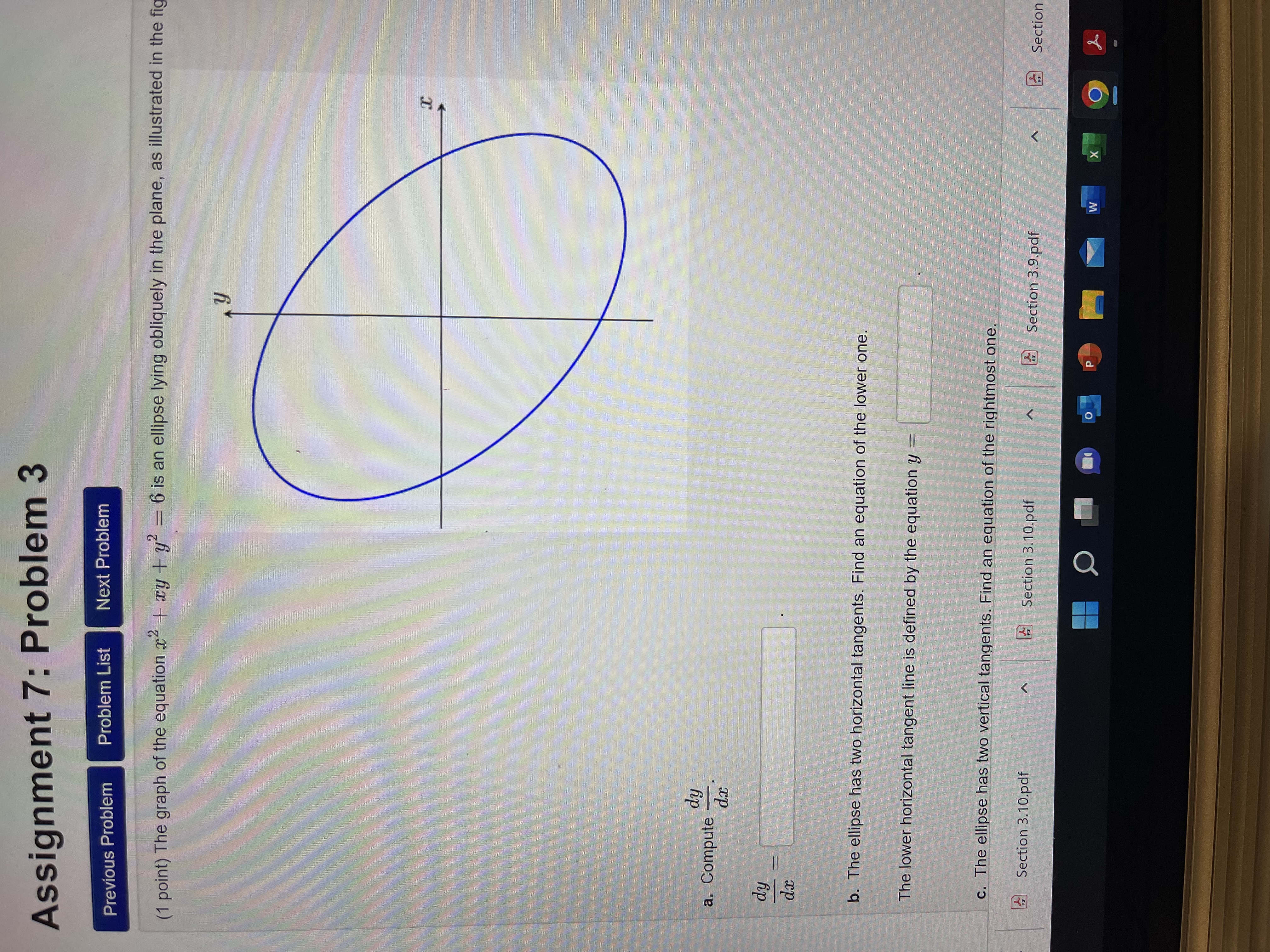  Assignment 7: Problem 3 Previous Problem Problem List Next Problem (1