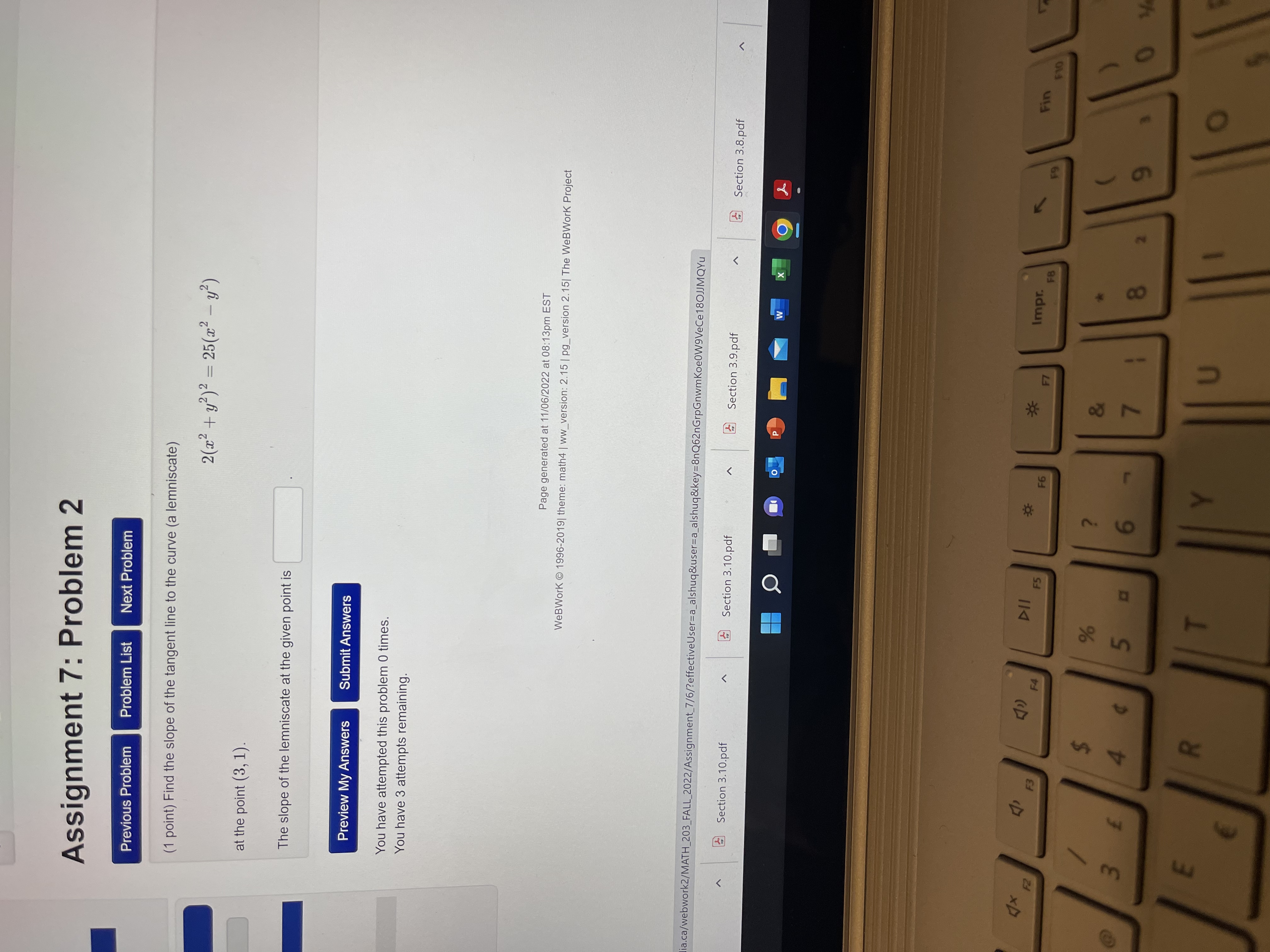 two horizontal tangents. Find an equation of the lower one. The lower