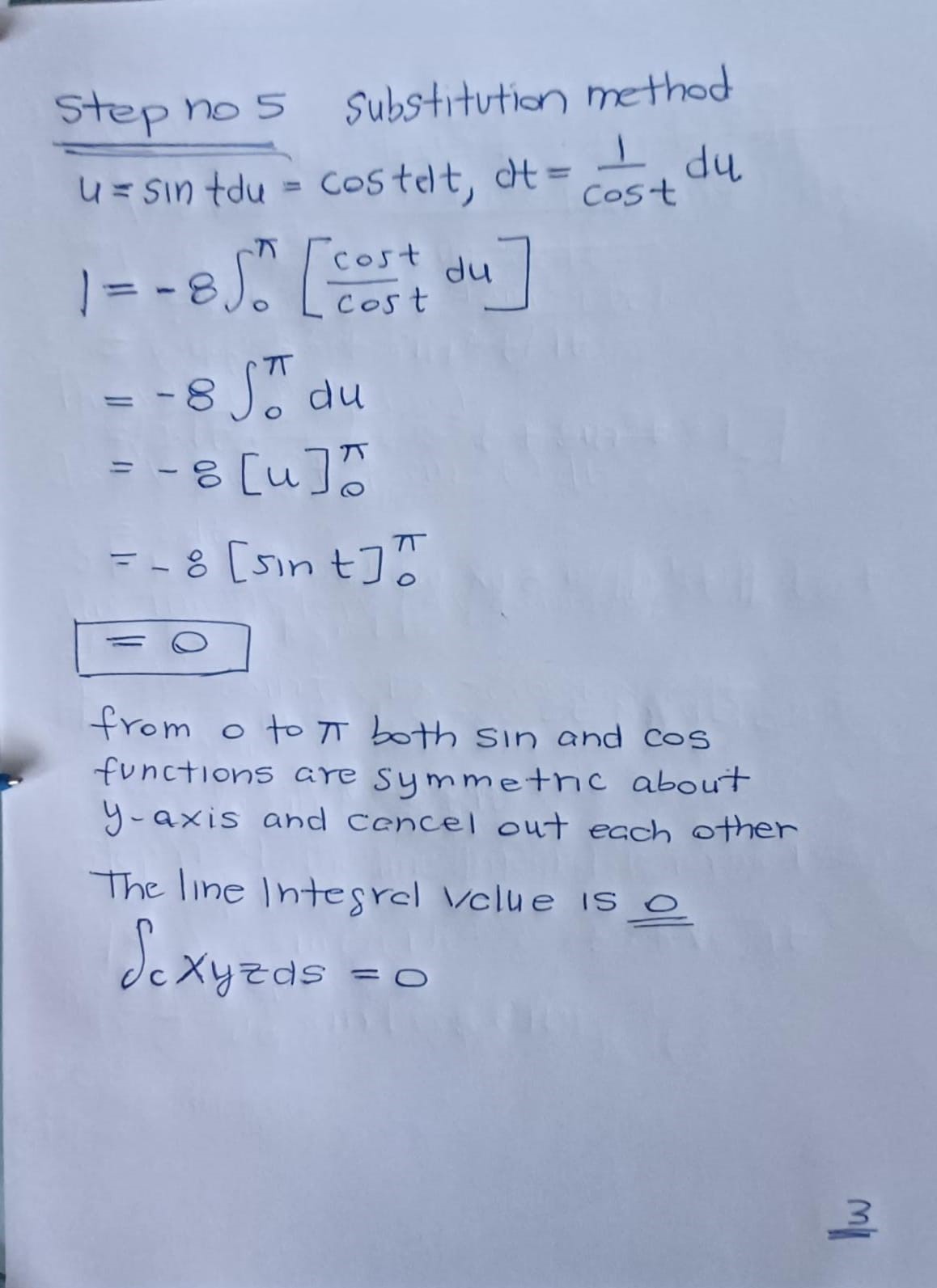 cos ?, 0 ? ? ? ? 1 - Evaluate the line