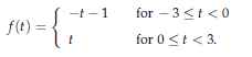 for 3 t < O for O t < 3.