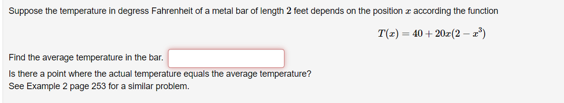 metal bar of length 2 feet depends on the position 2: according