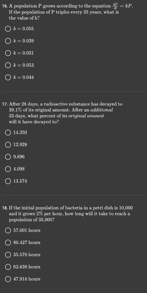 a petri dish is 1E},[} and it grows 2% per hour, how