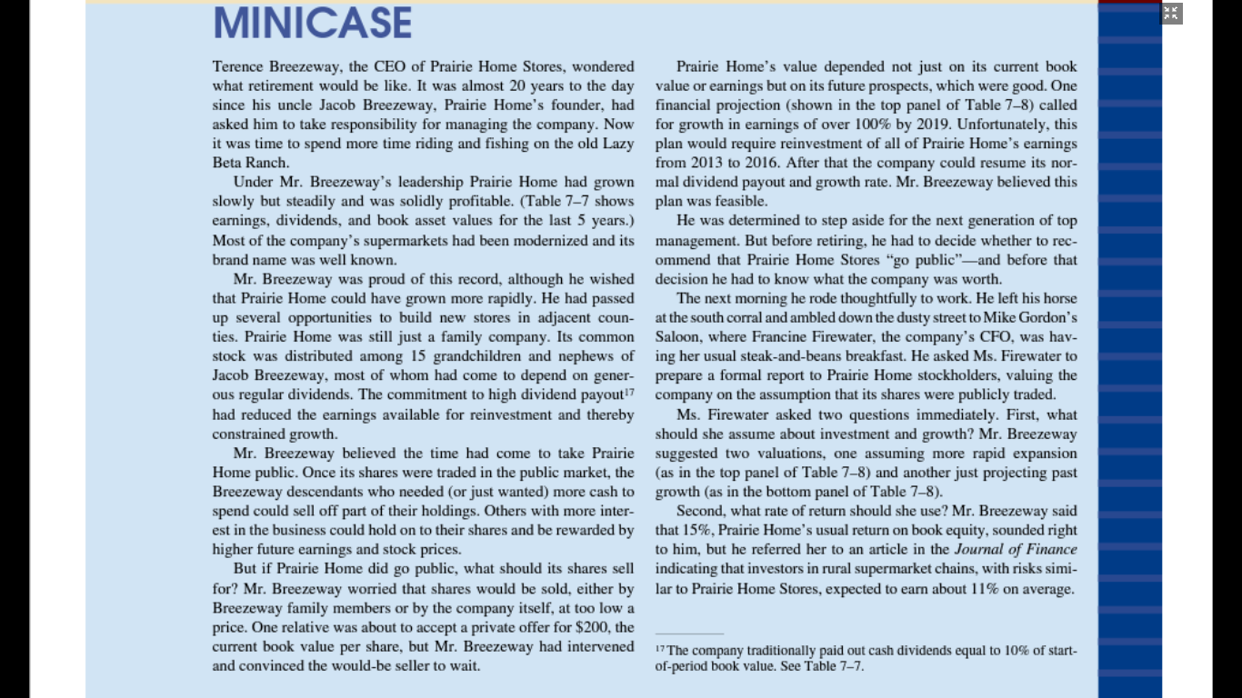 Dear Mr/Mrs,Would you mind help me solve this minicase specificially with formula