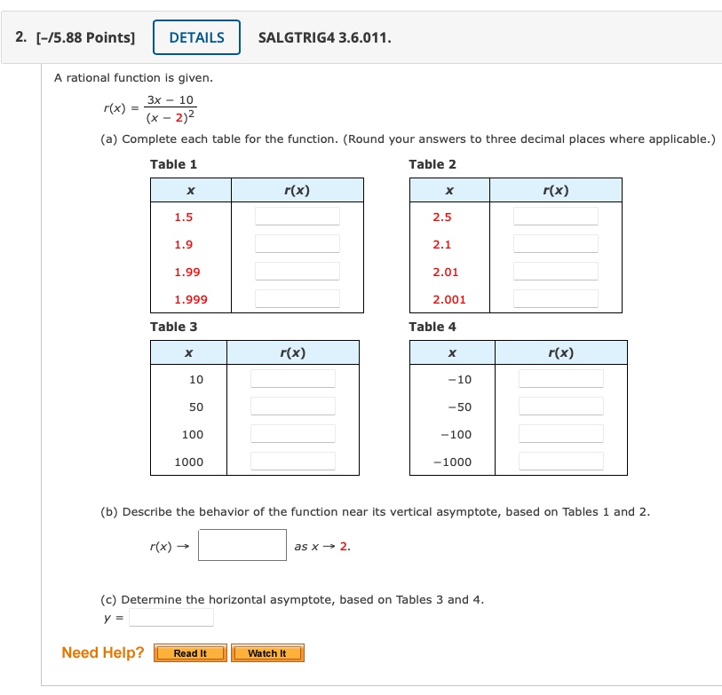 3 Table 4 X r(x) X (x) 10 -10 50 -50 100