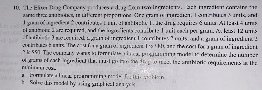 ingredient contains the same three antibiotics, in different proportions. One gram of