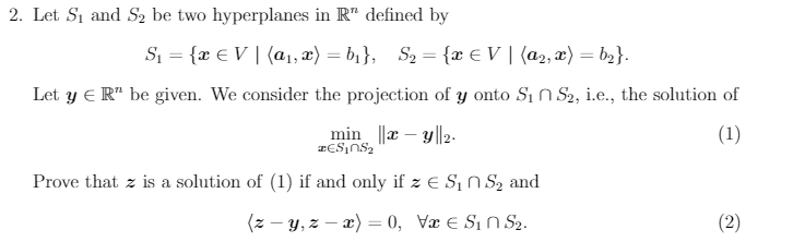 by Si=(xEV(a,x) =bi}, S2 = taEV | (a2,x) = b2}. Let y