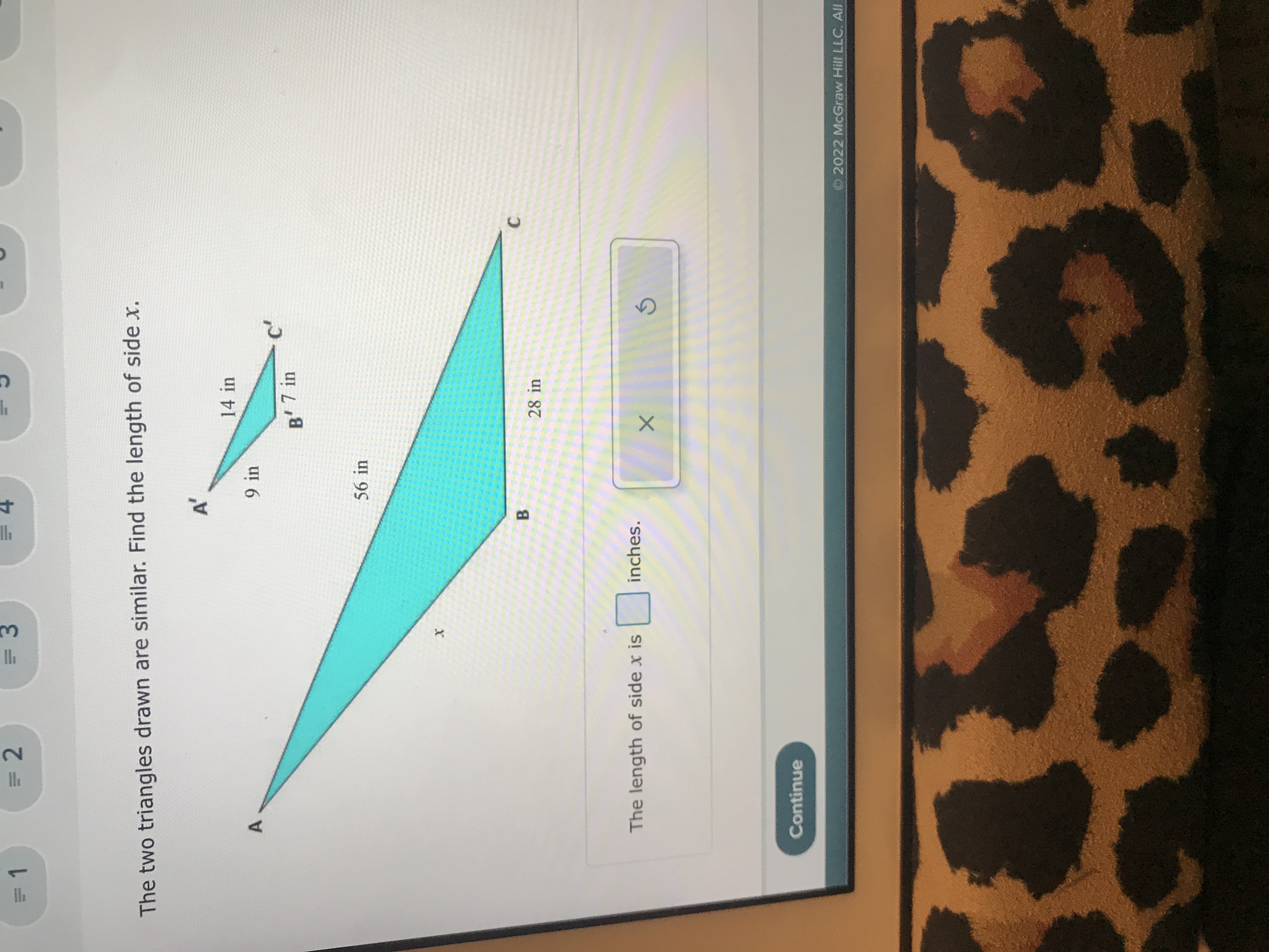  = 1 = 2 = 3 The two triangles drawn are