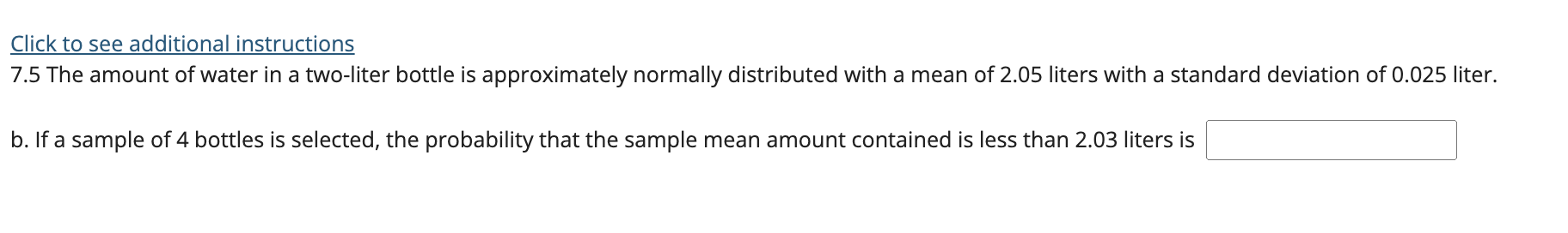 an individual bottle contains less than 2.03 liters is S see additional