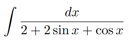 2 + 2 Sin x + cos x