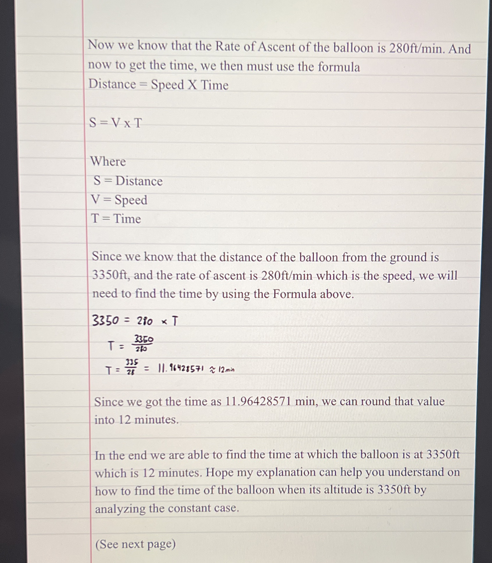 can. Letter to a Friend: (5 points). The table below shows the