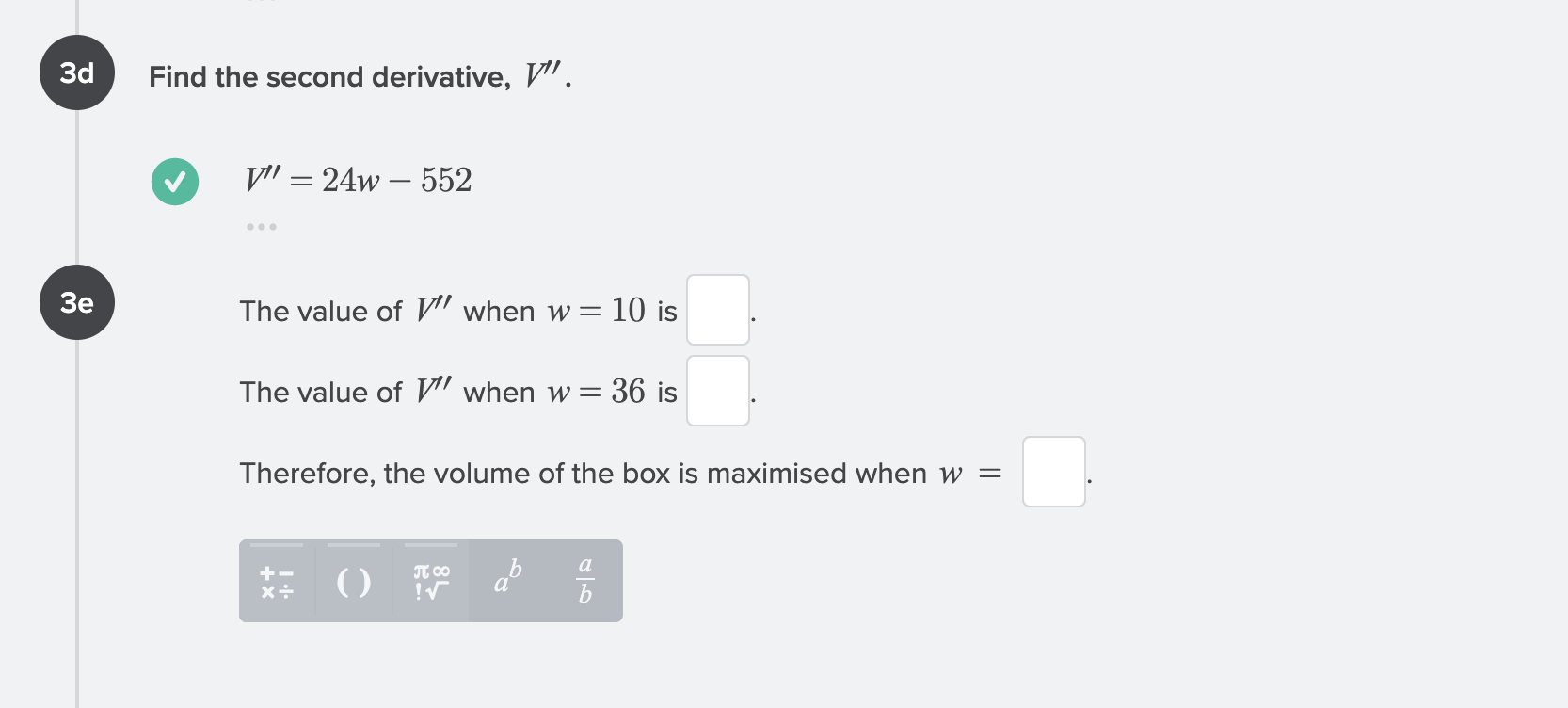 by 48 cm is to be used to make an open box.