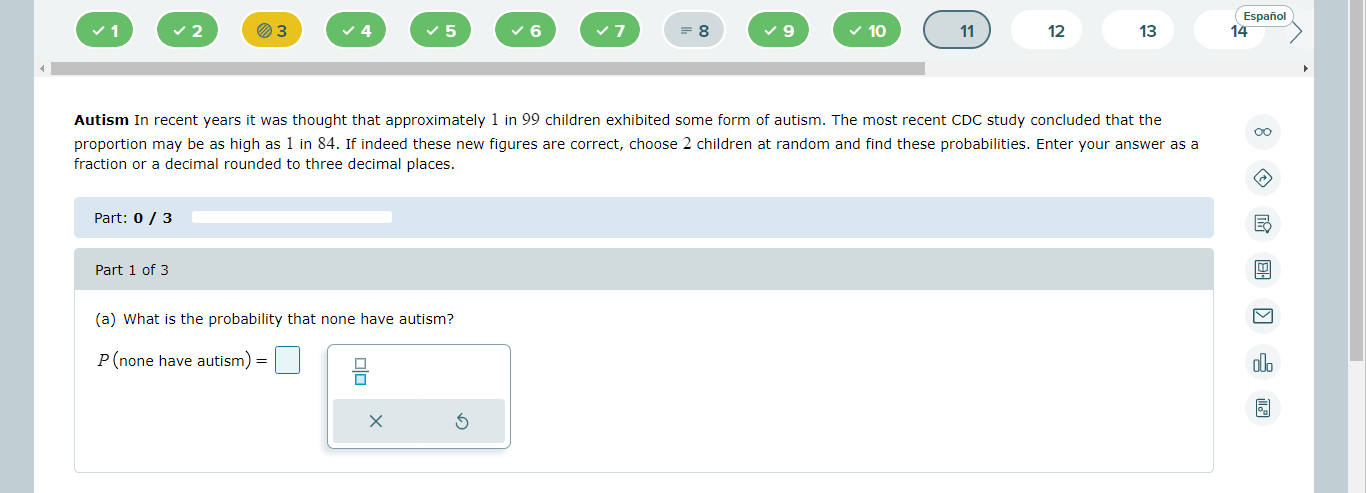 10 11 12 13 14 Autism In recent years it was thought