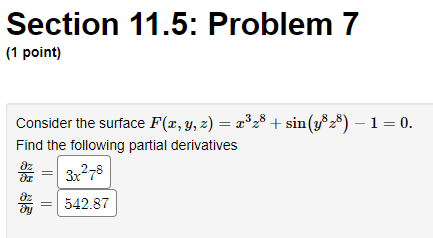 2 + sin(5t), and z = 2 + cos(7t). dw 1. Use