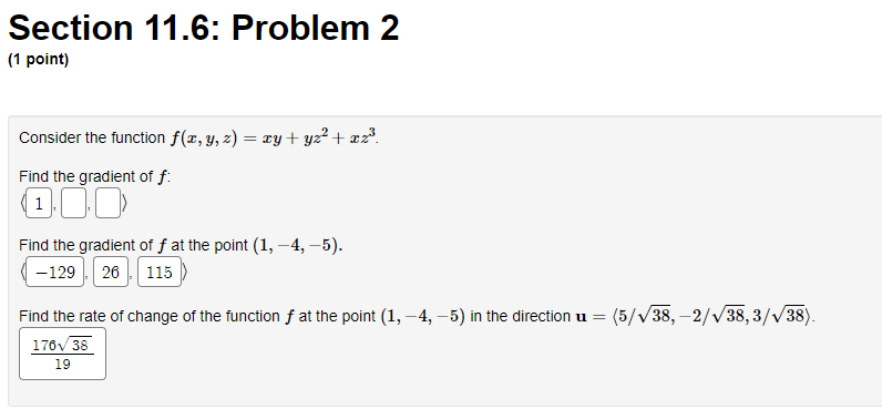 Use the chain rule to find s and of, where 7s z