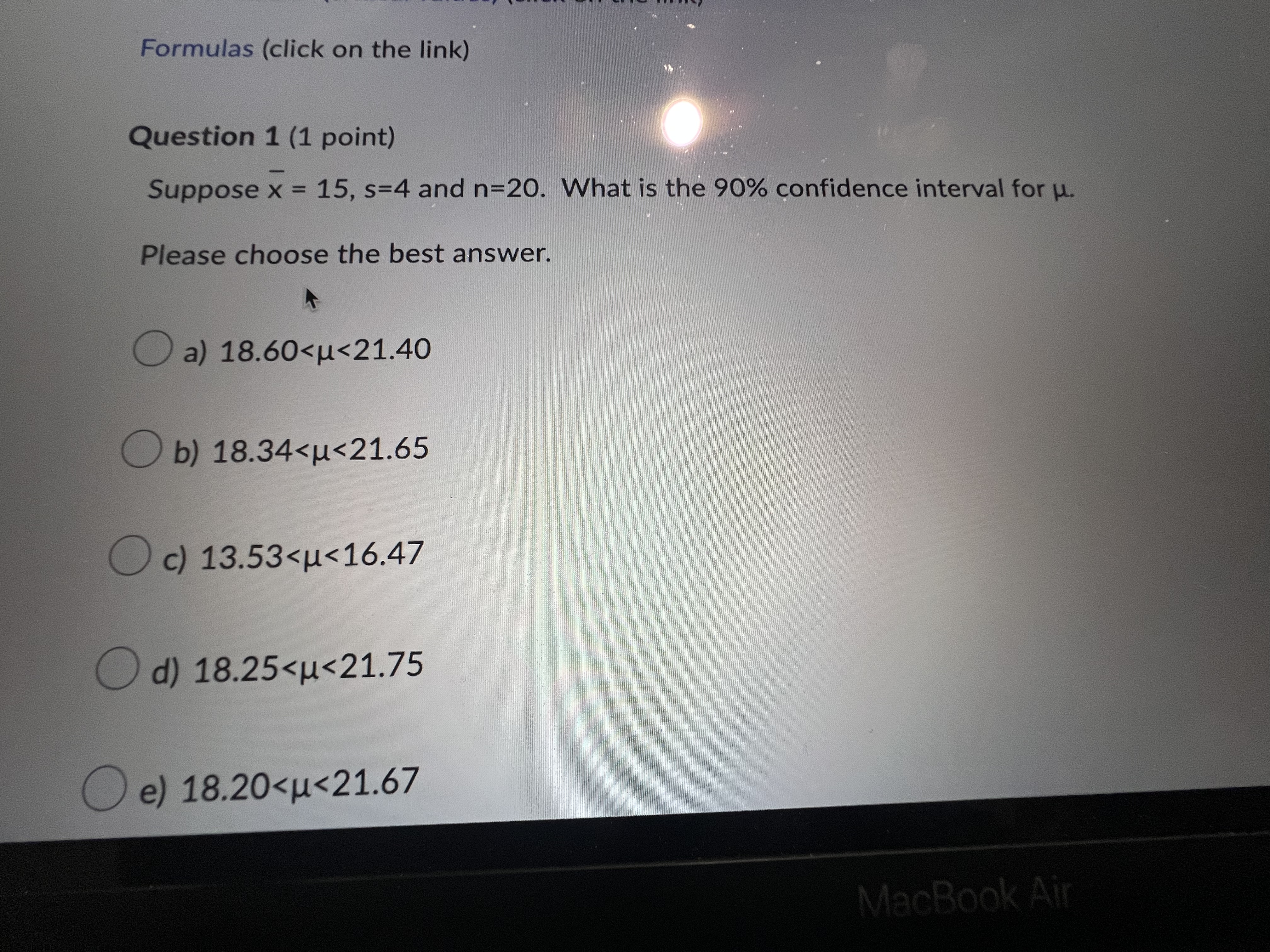 #1 multiple choice please, asap:) Formulas (click on the link) Question 1