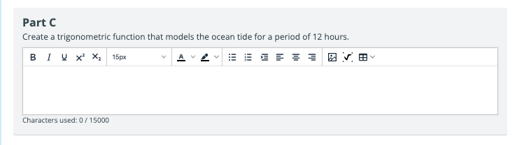model this occurrence using a trigonometric function by using it as a