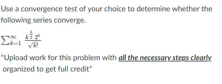 credit*Determine the radius and interval of convergence of the following power series