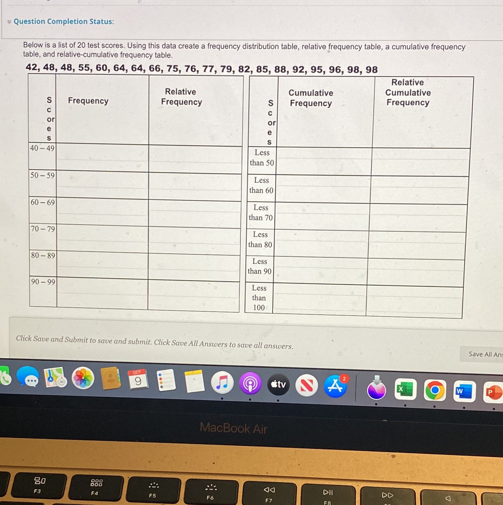 ,. Question Completion Status: ' ' ' ' ' e uenc