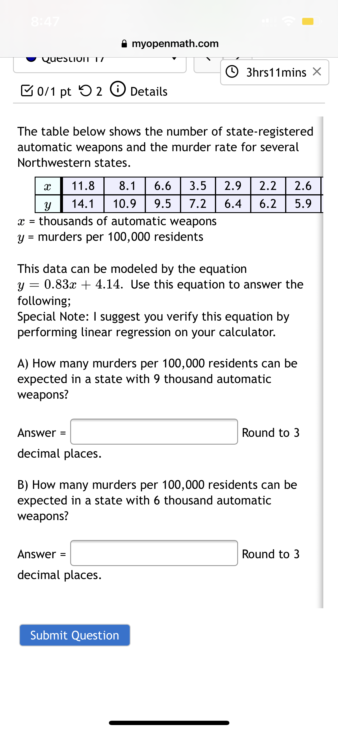 11.45/25 18/25 answered C9 3hrs5mins > E 0/1 pt '0 2 6)