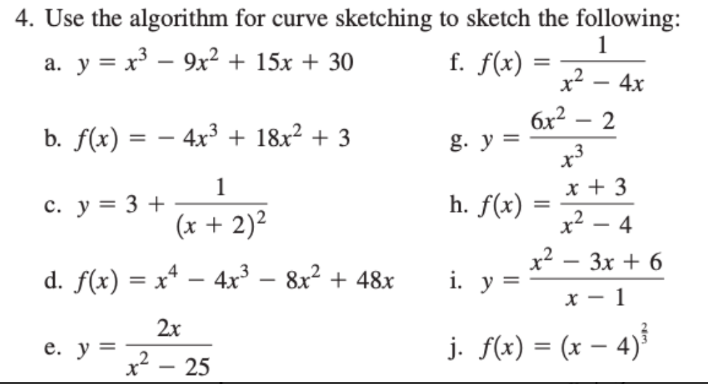 it. Please only do # 4eg. Please write down your answer in
