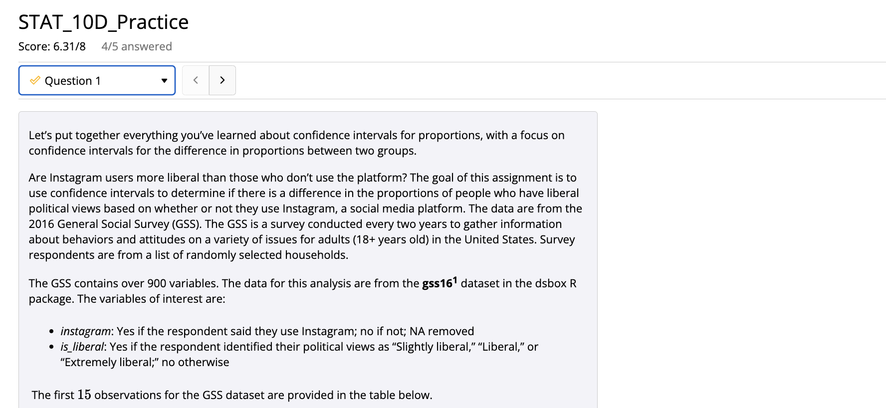 questions doesn't need questions previous to ones I need help with and