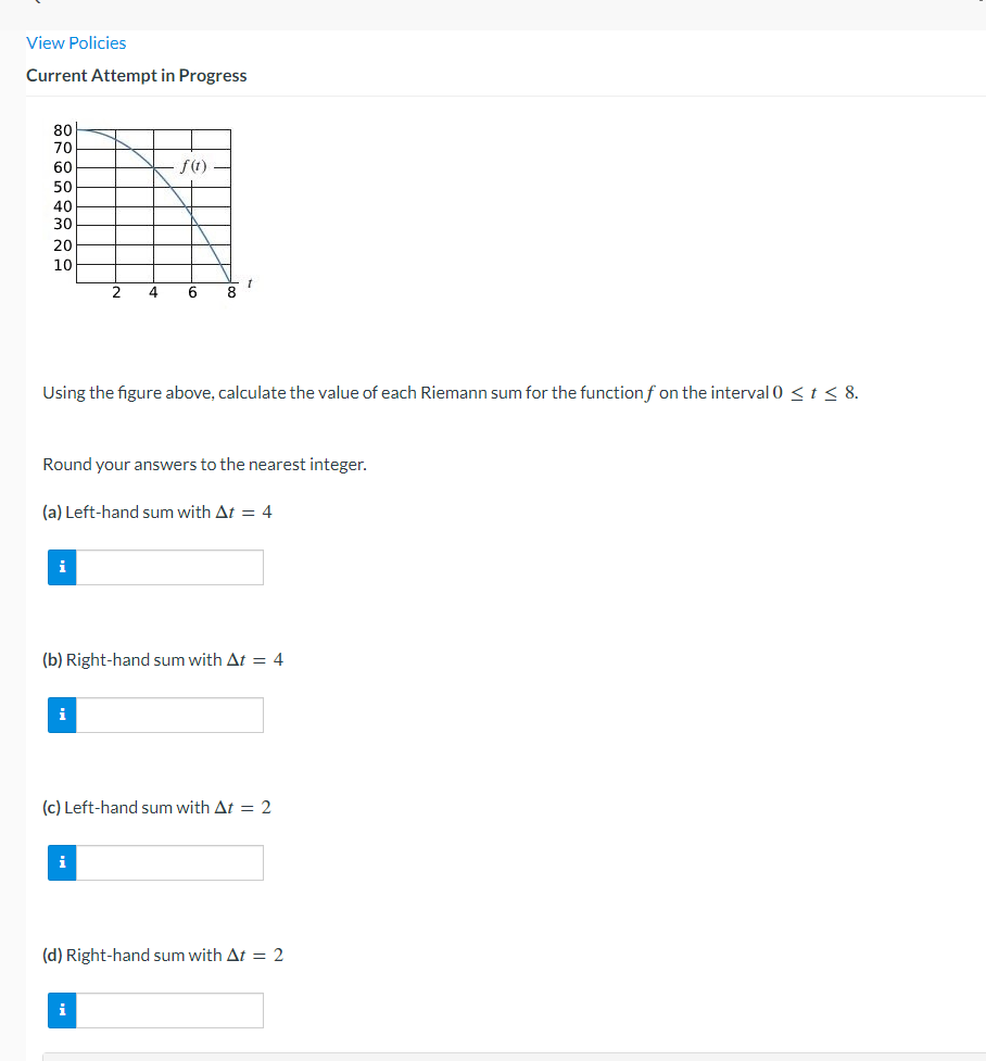 View Policies Current Attempt in Progress 80 70 60 - f