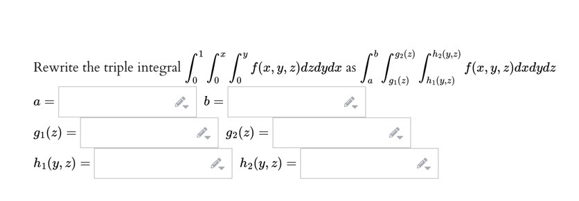 6. EEvaluate the triple integral (a + 5y) dV where E is