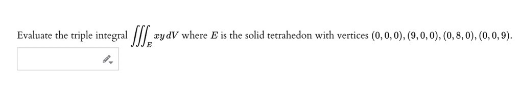 bounded by the parabolic cylinder y = 9x2 and the planes E