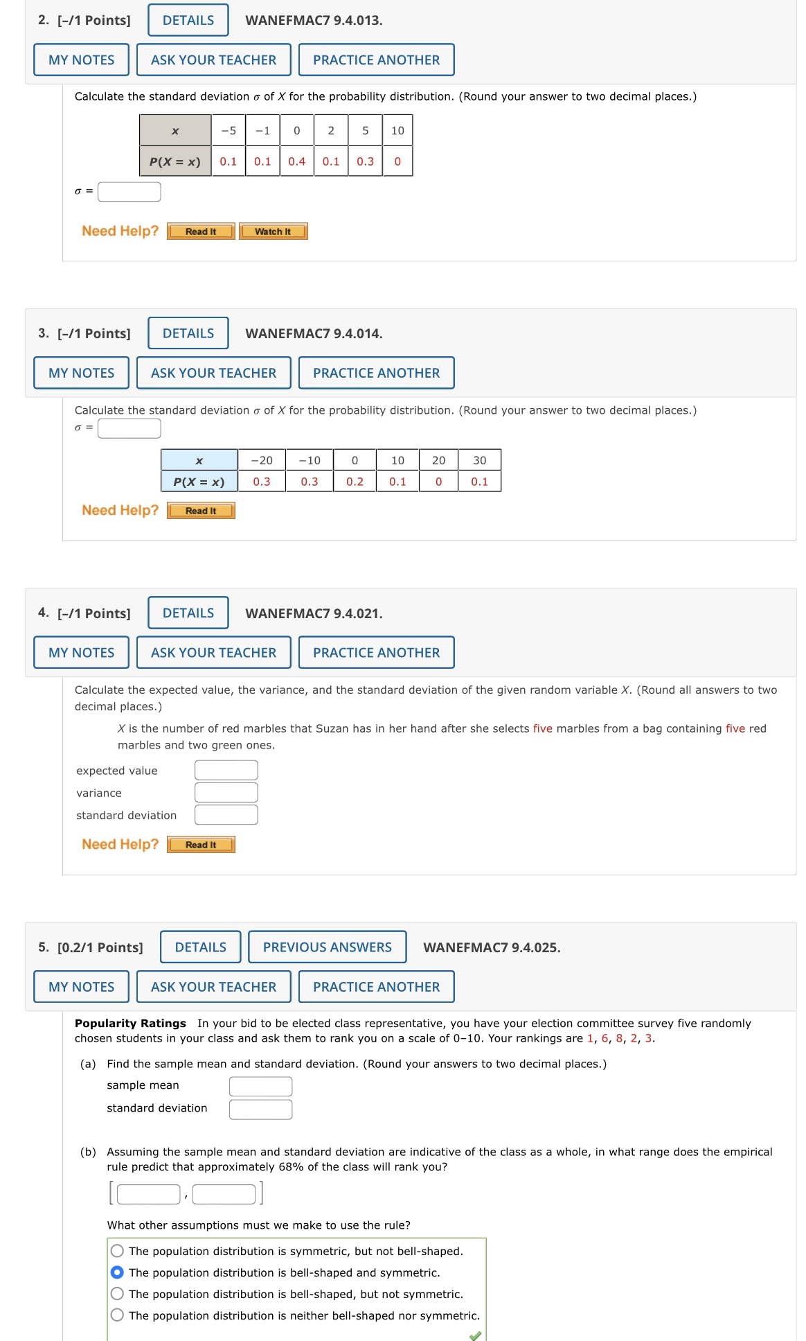 Please help 2. [-I1 Points] DETAILS WANEFMAC?r 9.4.013. MY NOTES ASK YOUR