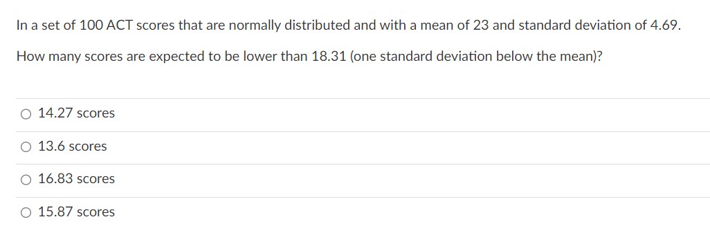 2, 7, -6, -1 O -1, -1In a set of 100 ACT