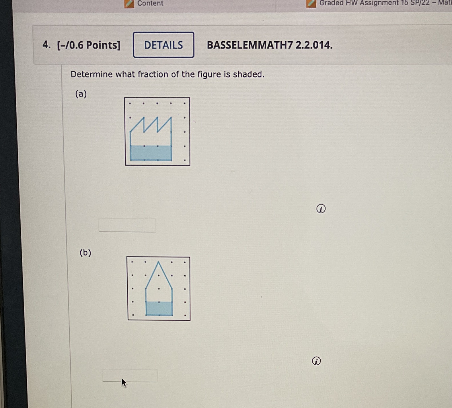  Content Graded HW Assignment 15 SP/22 - Mat 4. [-/0.6 Points]