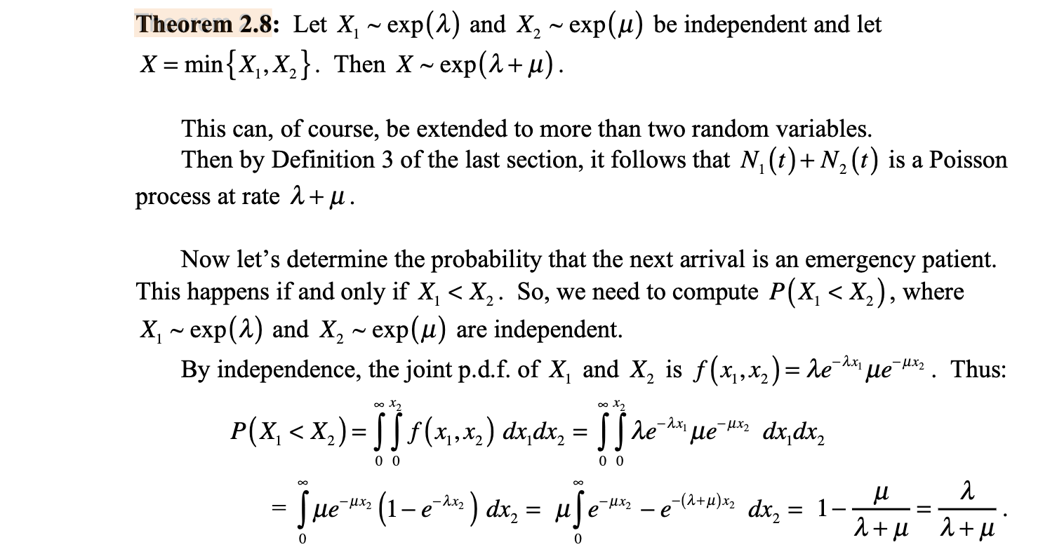 the method of proof for Theorem 2.8, can you find the pdf