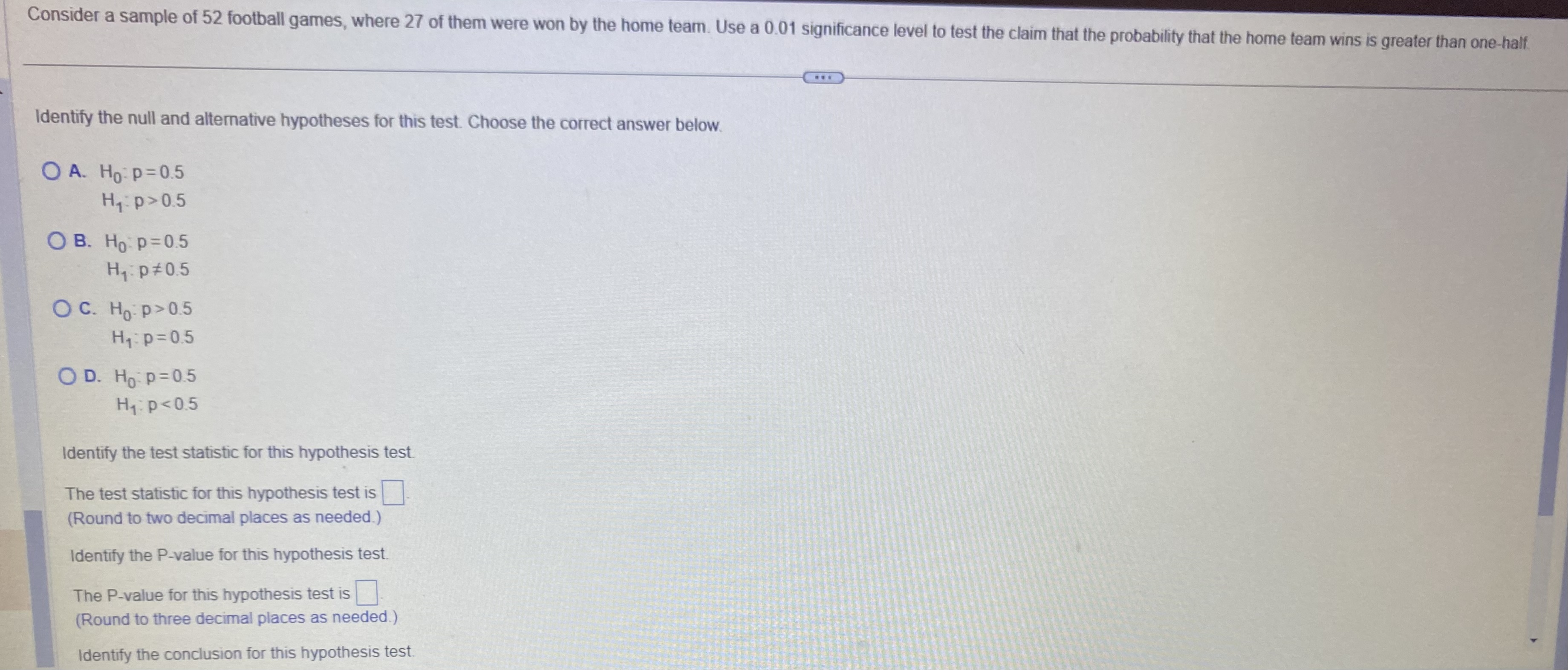 following is the correct decision stated in nontechnical terms? Choose the correct