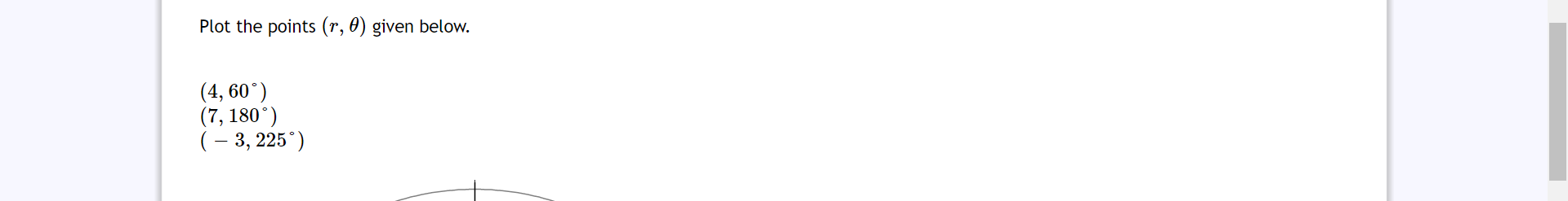 Plot the points (r, 9) given below. (4, 600) (7, 1800) (