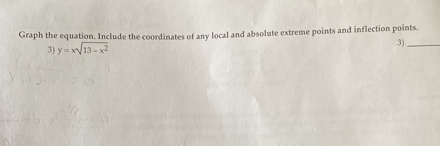 Please provide steps and provide answer. Thank you Graph the equation. Include