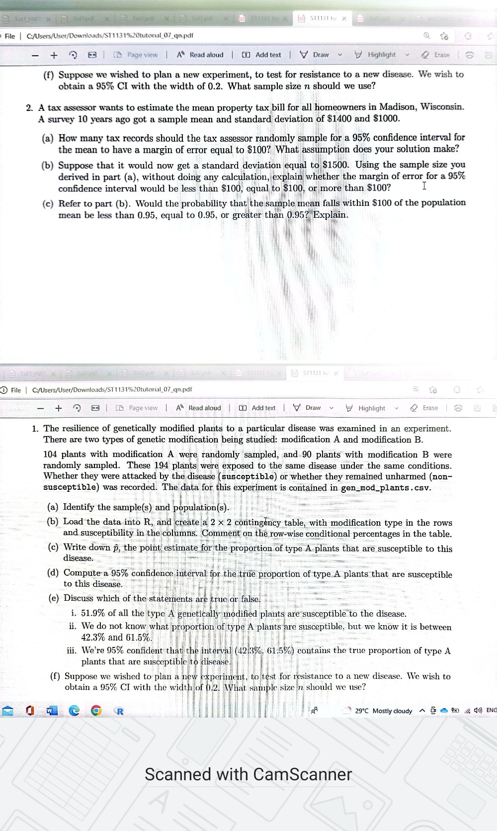 Hello! Can you help me to solve question 1 and 2 ?