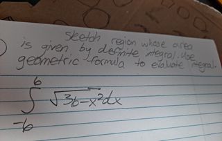sketch solve the region whose area is given by definite integral. Use