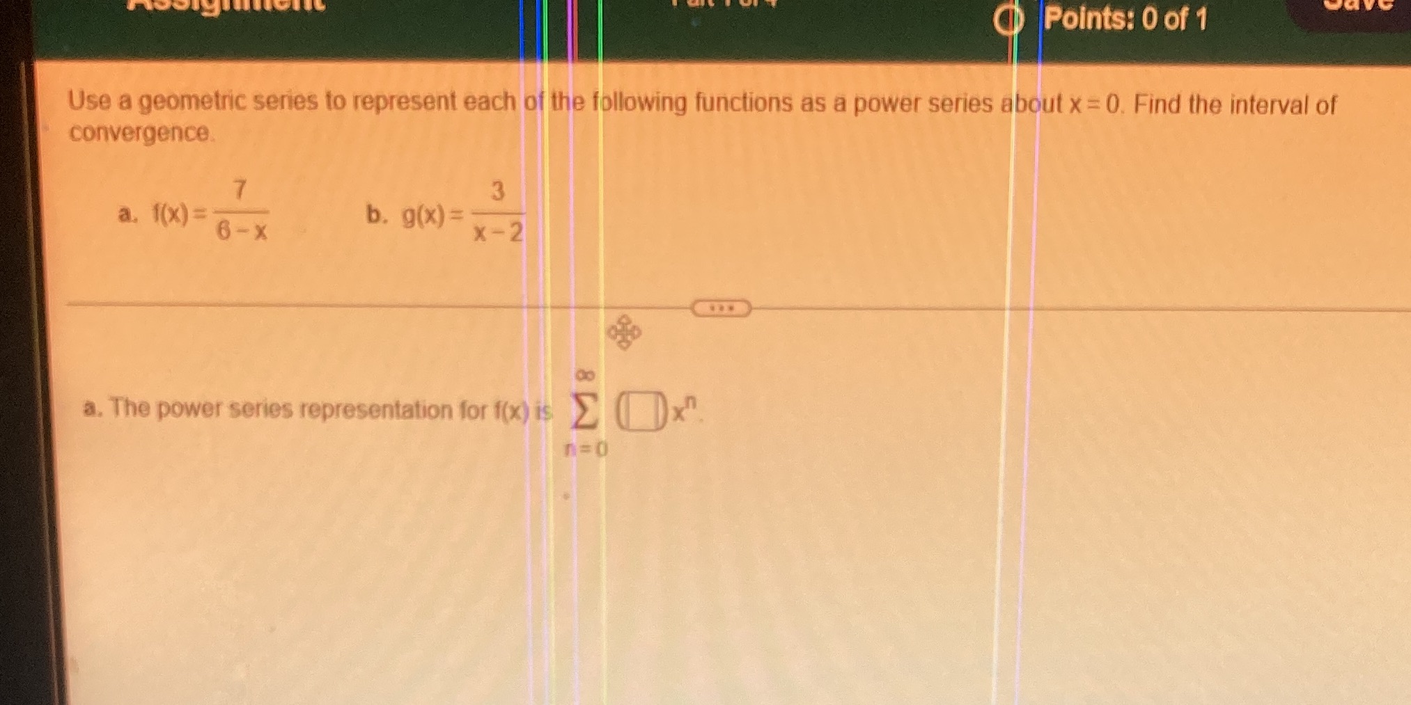 Please give the correct solutions for this problem Points: 0 of 1