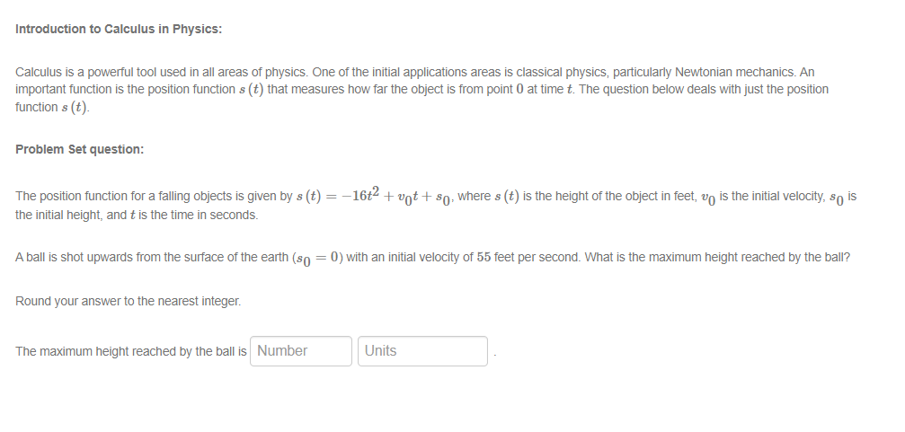  Introduction to Calculus in Physics: Calculus is a powerful tool used