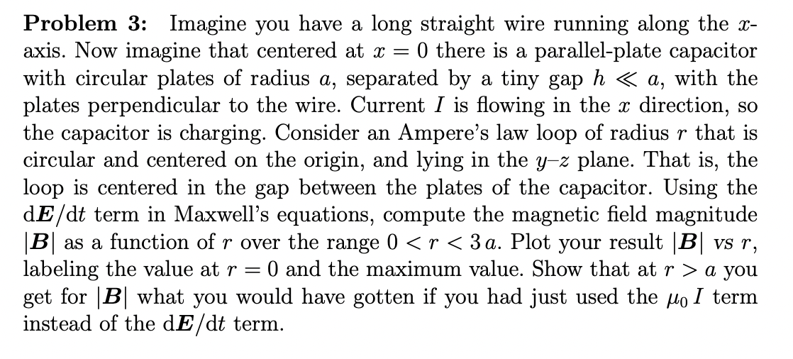 the x axis. Now imagine that centered at a: = 0 there