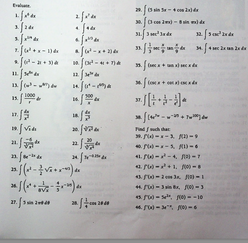 30. (3 cos 27x) - 8 sin TX) dx 3 . 2