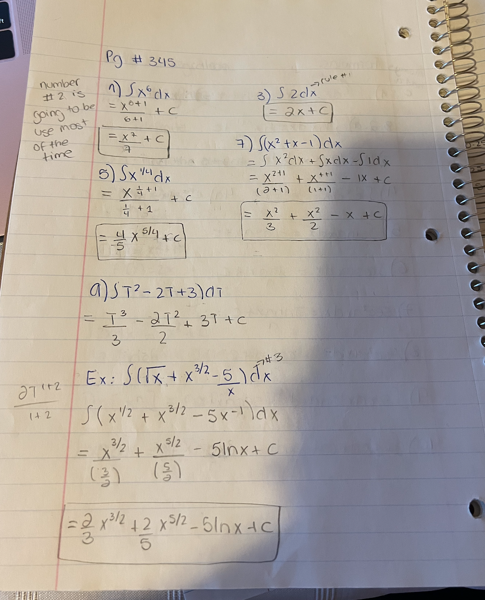 dx 4 . 4 dx 5. x 1/4 dx 31. 3 sec2