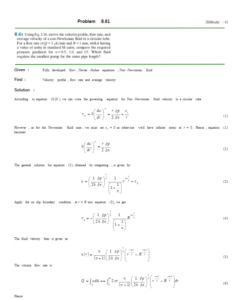  Problem 8.61 [ Difficulty : 4] 8.61 Using Eq. 2.16, derive