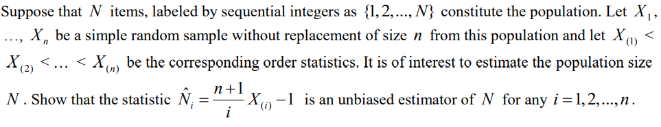  Suppose that N items, labeled by sequential integers as {l,2,..., N