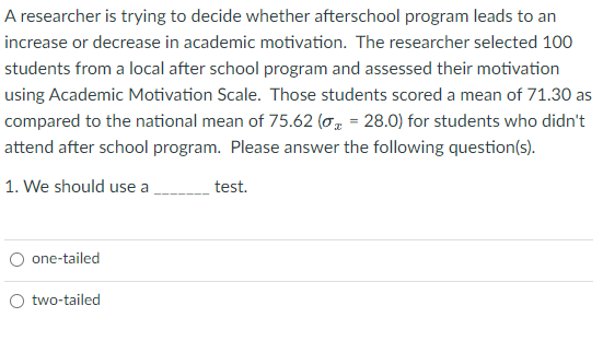 above, the null hypothesis is OH = 71.30 OH # 71.30 O